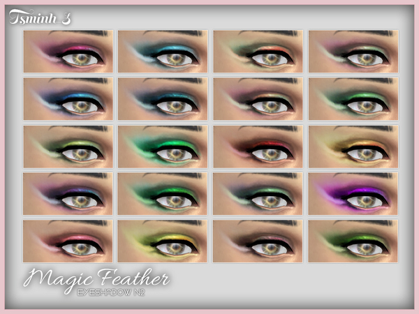 Sims 4 Magic Feather Eyeshadow by tsminh 3 at TSR