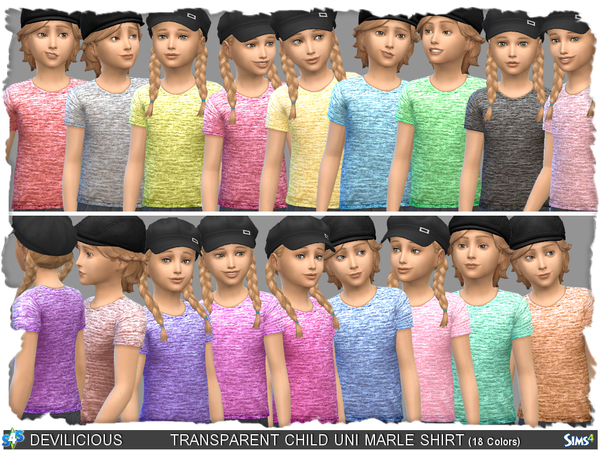 Sims 4 Transparent Marle Shirt for Kids by Devilicious at TSR