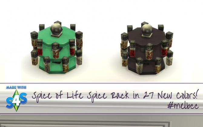 Sims 4 Spice of Life Spice Rack by melbrewer367 at Mod The Sims