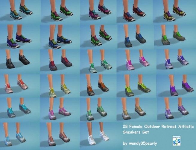 28 AF O.R. Sneakers by wendy35pearly at Mod The Sims » Sims 4 Updates