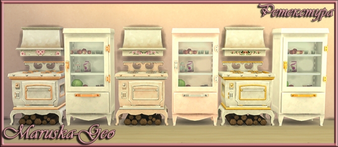Sims 4 Shabby chic kitchen at Maruska Geo
