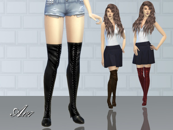 Sims 4 Sims 3 style Long Boots at Altea127 SimsVogue