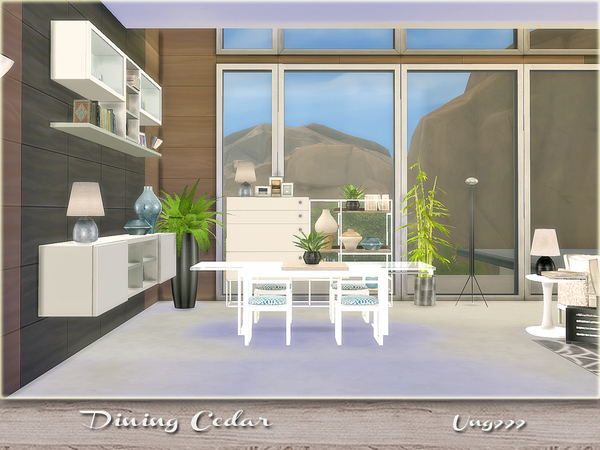 Sims 4 Dining Cedar by ung999 at TSR