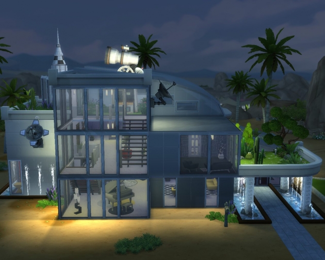 Sims 4 Moonwalk Heights house by mintblue at Mod The Sims