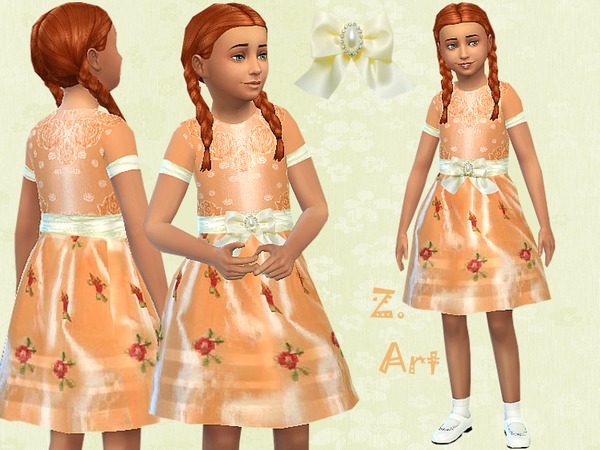 Sims 4 Shiny Dream dress by Zuckerschnute20 at TSR