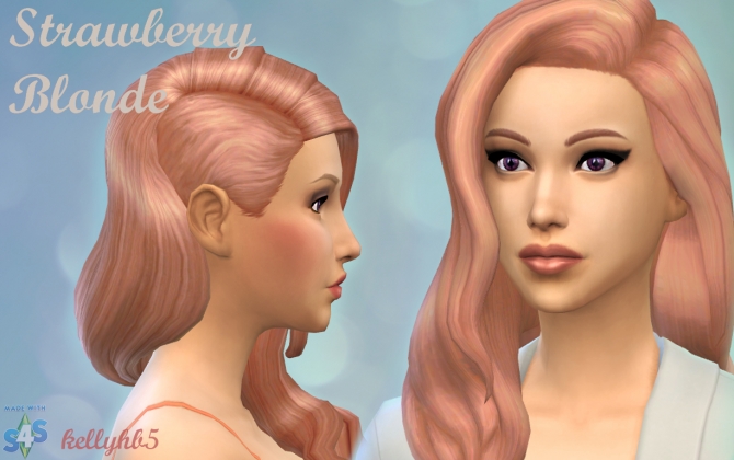 Sims 4 Strawberry Blonde Hair Colour by kellyhb5 at Mod The Sims