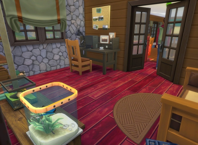 Sims 4 Vacation in the forest house at Architectural tricks from Dalila