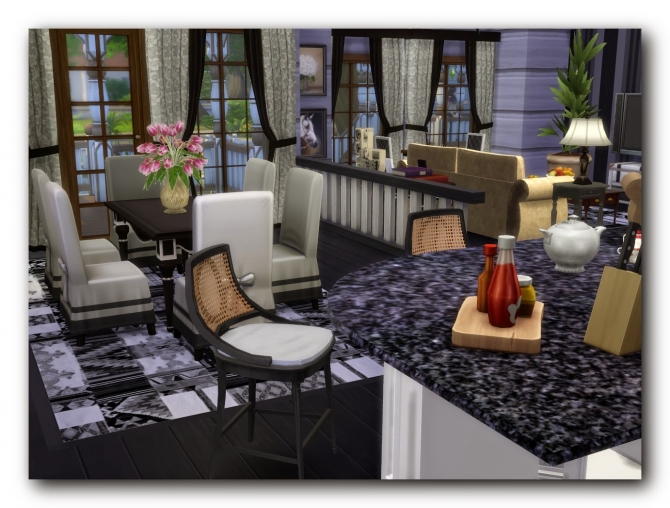 Sims 4 Russian modern house at Architectural tricks from Dalila
