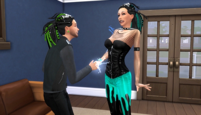Sims 4 Electric ‘Black’ Dreads at SrslySims