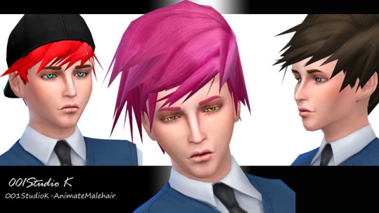 Sims 4 Animate hair for males at Studio K Creation
