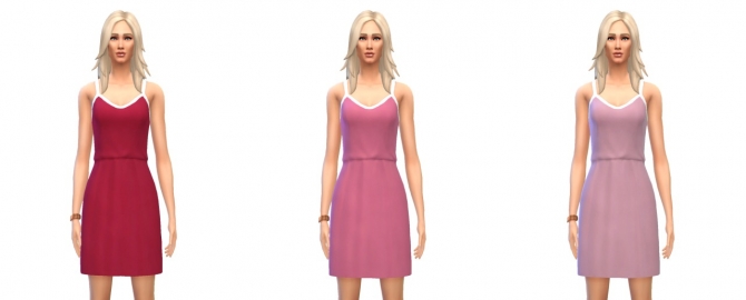 Sims 4 Dress Sun Straps Thin at Busted Pixels
