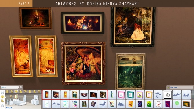 Sims 4 Fantasy Paintings Part 2 by nikova at Mod The Sims
