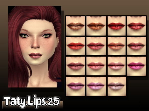 Sims 4 Lips 25 by Taty at TSR