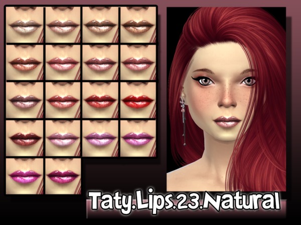 Sims 4 Lips 23 Natural by Taty at TSR