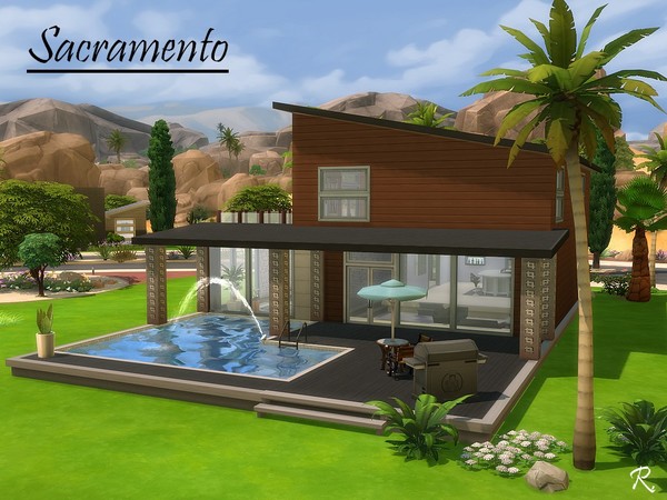 Sims 4 Sacramento house by CyberReb at TSR