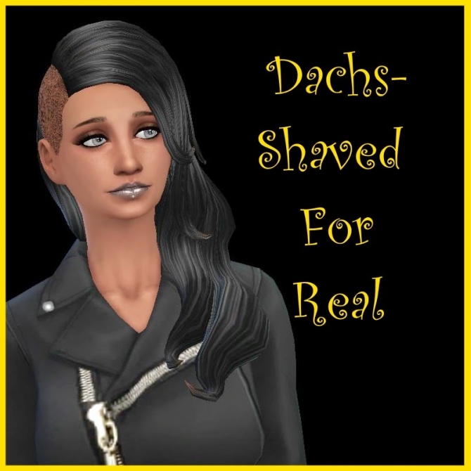Sims 4 Shaved 4 Real hair at Dachs Sims