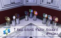 Raw Utensil Holder in 9 New Color Sets! by melbrewer367 at Mod The Sims