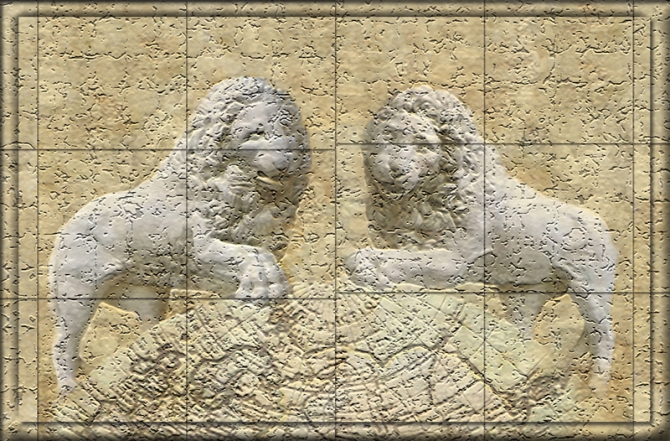 Sims 4 Lions wall tiles at Maruska Geo