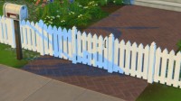 White Picket Fence and Gates by DasMatze2 at Mod The Sims