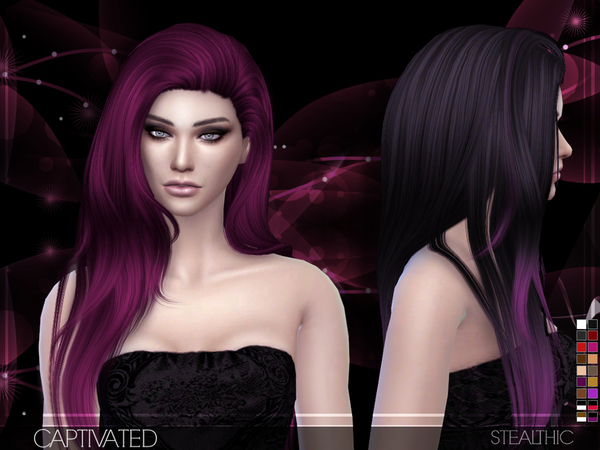 Sims 4 Captivated Hair by Stealthic at TSR