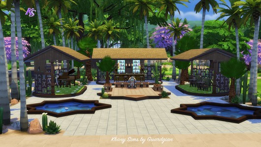 Sims 4 Le Barbados cocktail bar by Guardgian at Khany Sims