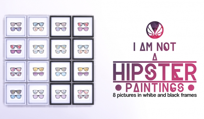 Sims 4 I am Not a Hipster! Paintings at Simsational Designs