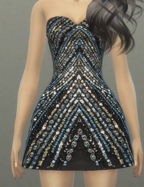 Sims 4 Dress Ruched Party at Tatyana Name
