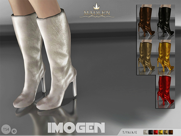Sims 4 Madlen Imogen Boots by MJ95 at TSR