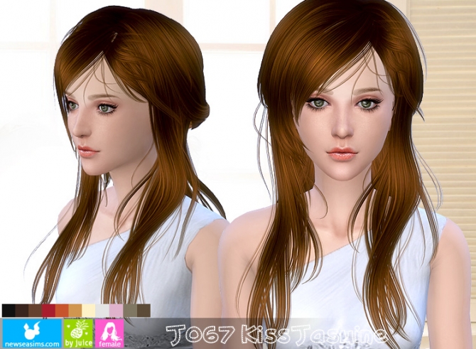 Sims 4 J067 Kiss Jasmine hair (Pay) at Newsea Sims 4
