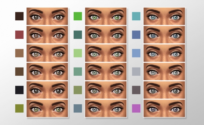 Sims 4 Natural Colors Eyeset 2 by megary at Mod The Sims