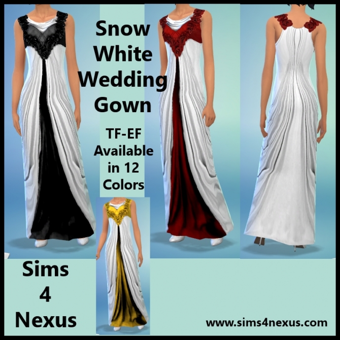 Sims 4 Snow White outfits at Sims 4 Nexus