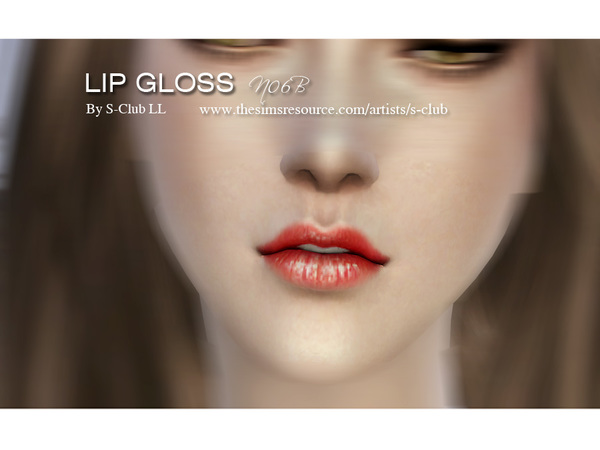Sims 4 Lipstick F06B by S Club LL at TSR