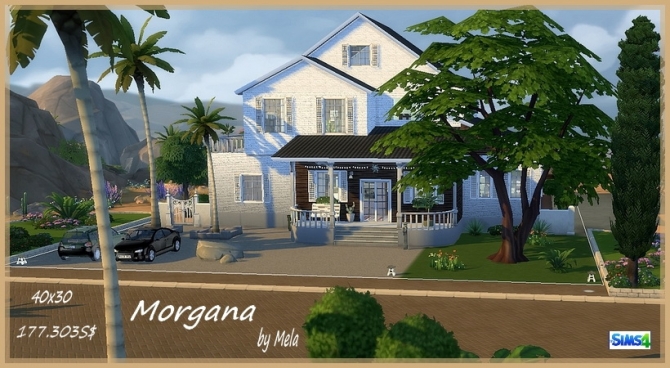 Sims 4 Morgana family house by Mela at All 4 Sims