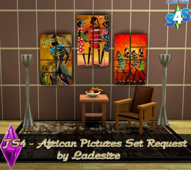 Sims 4 African Pictures Set at Ladesire