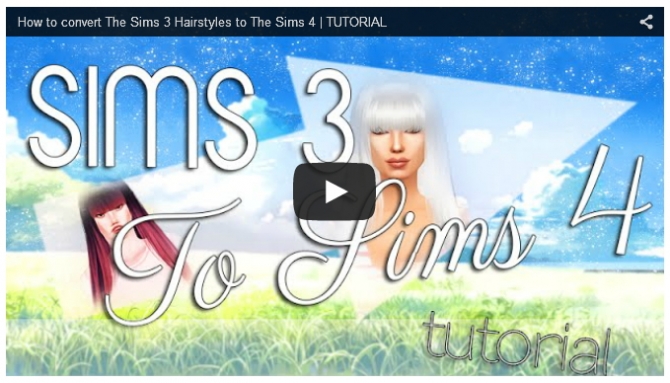 Sims 4 HOW TO CONVERT SIMS 3 HAIRS TO SIMS 4 TUTORIAL at Artemis Sims