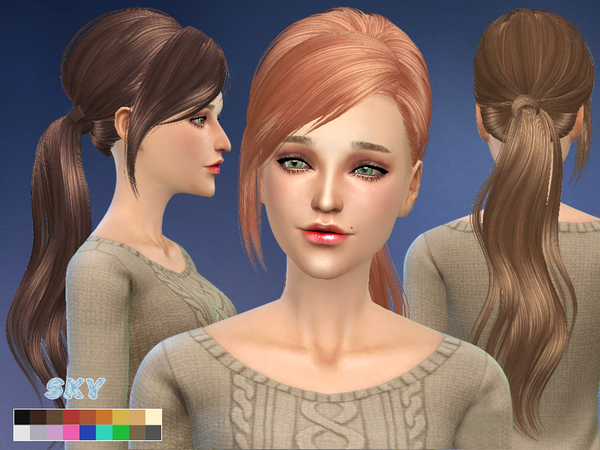 Sims 4 Hair 208 by Skysims at TSR