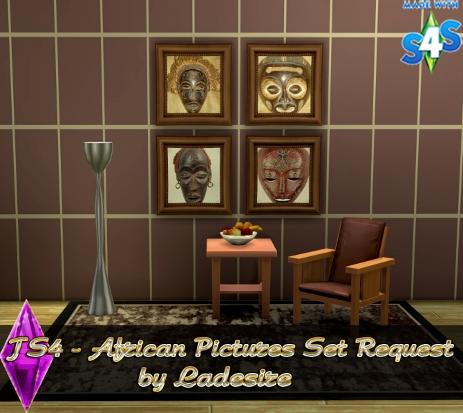 Sims 4 African Pictures Set at Ladesire