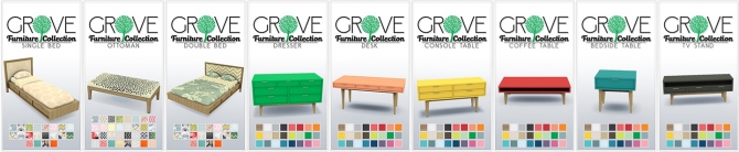 Sims 4 Grove Furniture Collection by Peacemaker IC at Simsational Designs