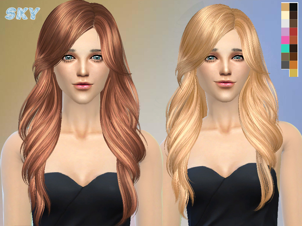 Sims 4 Hair 229 by Skysims at TSR
