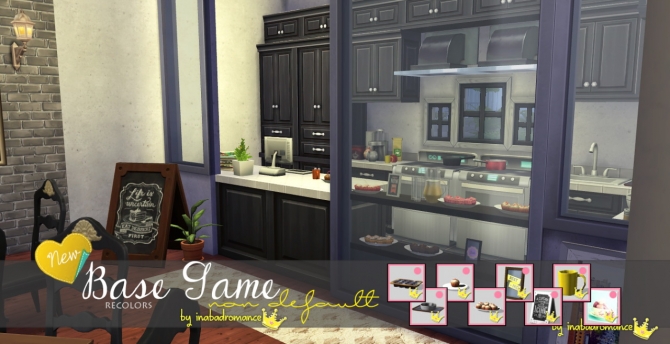 Sims 4 Base game recolors, clutter at In a bad Romance