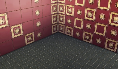 Sims 4 Renaissance wall tiles at Maruska Geo