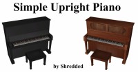 Simple Upright Piano by Shredded ugly.breath at Mod The Sims