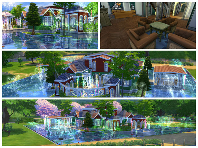 Sims 4 Water Dream lot by Sim4fun at Sims Fans