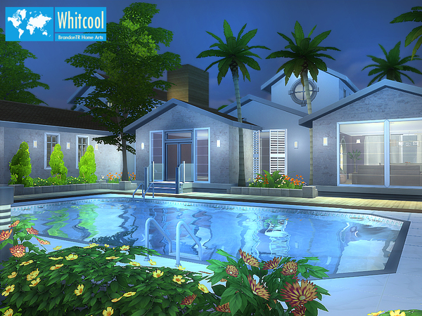 Sims 4 Whitcool Fully Furnished House by BrandonTR at TSR