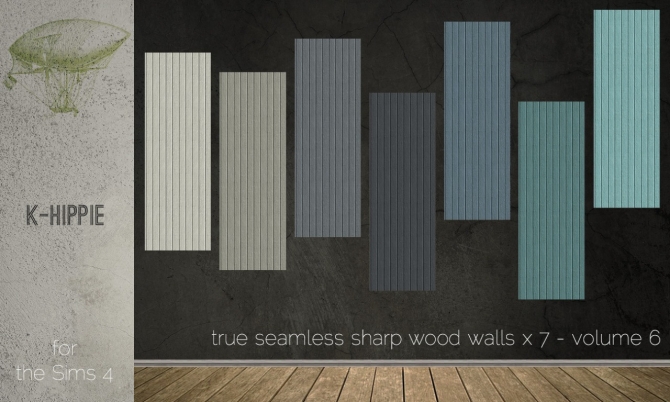 Sims 4 Sharp Wood Walls at K hippie