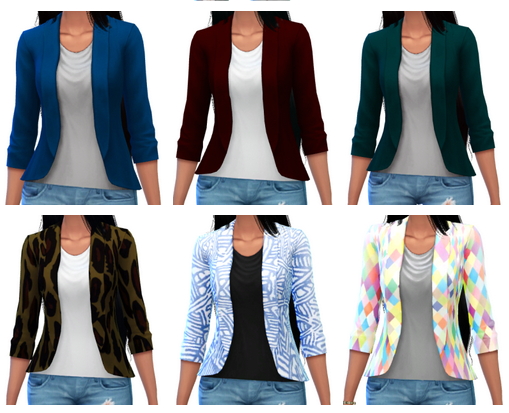 Sims 4 Blazers at TooWitchColor