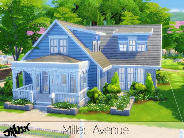 Sims 4 Miller Avenue house by Jaws3 at TSR