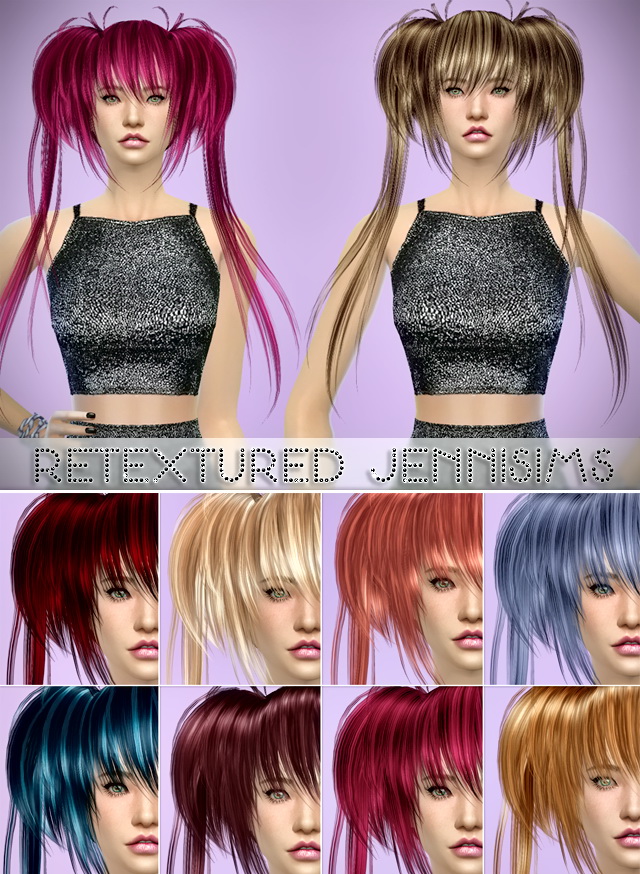 Sims 4 Butterflysims 022 Hair retextured at Jenni Sims