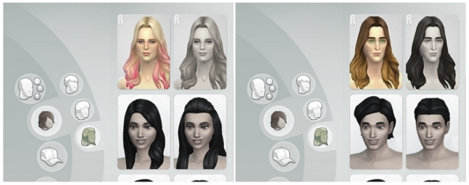 Sims 4 GP 01 Long Wavy Parted Ombre hair edit at Rusty Nail