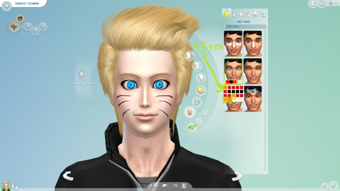 Sims 4 Naruto’s Eyes + Whiskers + Seal at NG Sims3